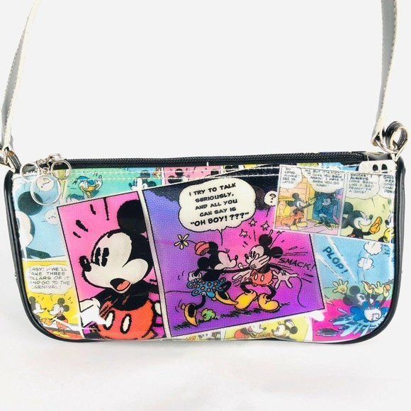 Disney Mickey Mouse Comics Vinyl Purse Cartoon Zip - Picture 6 of 11